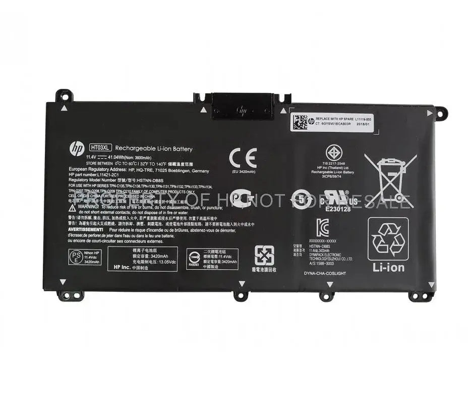 Original TF03XL, HT03XL HP Pavilion 14-CF, 14-CK, 14-BK, 14-BF, 15-CS, 15-CW, 15-DA, 15-DB, 15-DQ, 17-BY, 14-CM, 17-CA, 15-CC111TX, 14-BF050WM Laptop Battery - eBuy UAE